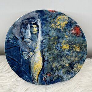 Marc Chagall for Georg Jensen Collectors Plate The Lovers Vintage 1972 USA